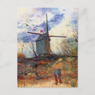 Van Gogh - Le Moulin De La Galette Windmühle Postkarte