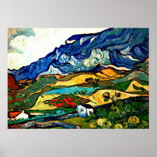 Van Gogh - Les Alpilles Mountain Landscape Poster