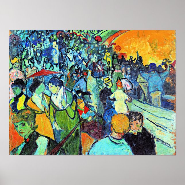 Van Gogh - Les Arenes, berühmtes Gemälde Poster (Vorne)