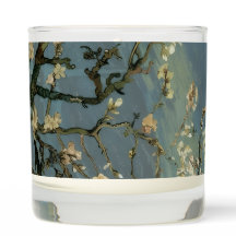 Van Gogh Mandelblüten Kerzen Glas Fine Art