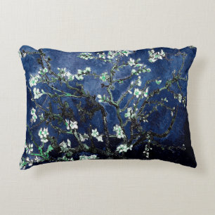 Van Gogh Mandelblüten Mitternachtsblau Dekokissen