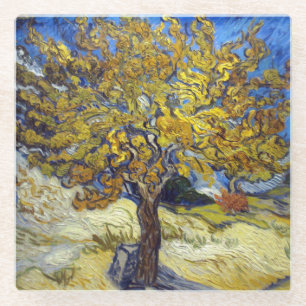 Van Gogh Maulbeerbaum Meisterwerk Kunst Glasuntersetzer