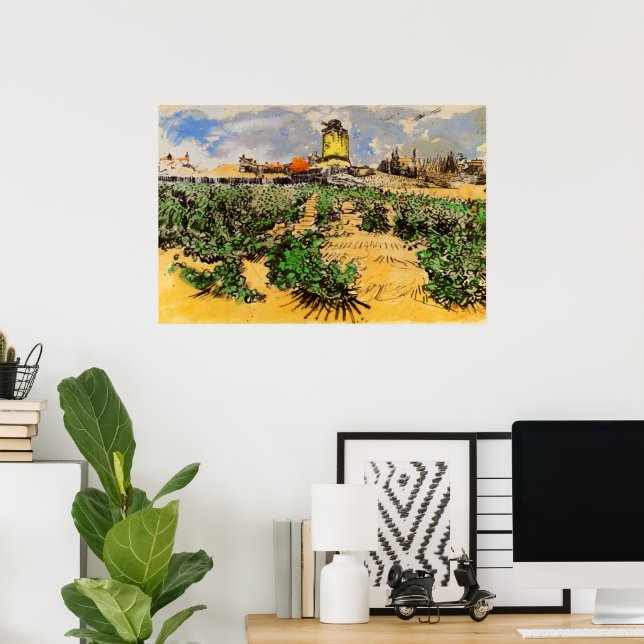 Van Gogh Mill von Alphonse Daudet bei Fontevielle Poster (Heimbüro)