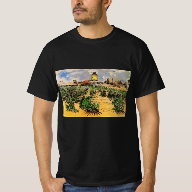 Van Gogh Mill von Alphonse Daudet bei Fontevielle T-Shirt (Vorderseite)
