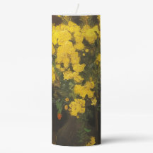 Van Gogh Mohn inspirierte Säulenkerze