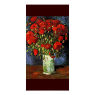 Van Gogh Mohnblumen Rote Blumen Vase Frieden Liebe Poster