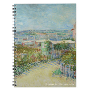 Van Gogh Montmartre personalisiert Notizblock
