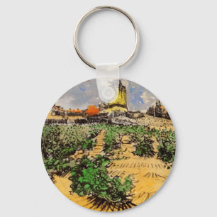 Van Gogh Mühle von Alphonse Daudet in Fontevielle Schlüsselanhänger
