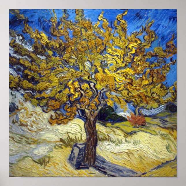 Van Gogh Mulberry Tree Impressionismus Art Poster (Vorne)