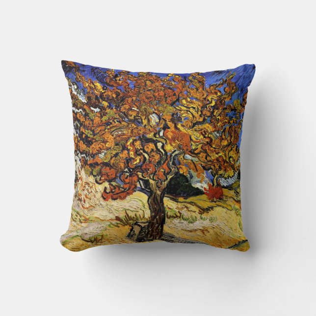 Van Gogh - Mulberry Tree, Kunstmalerei Kissen (Vorderseite)