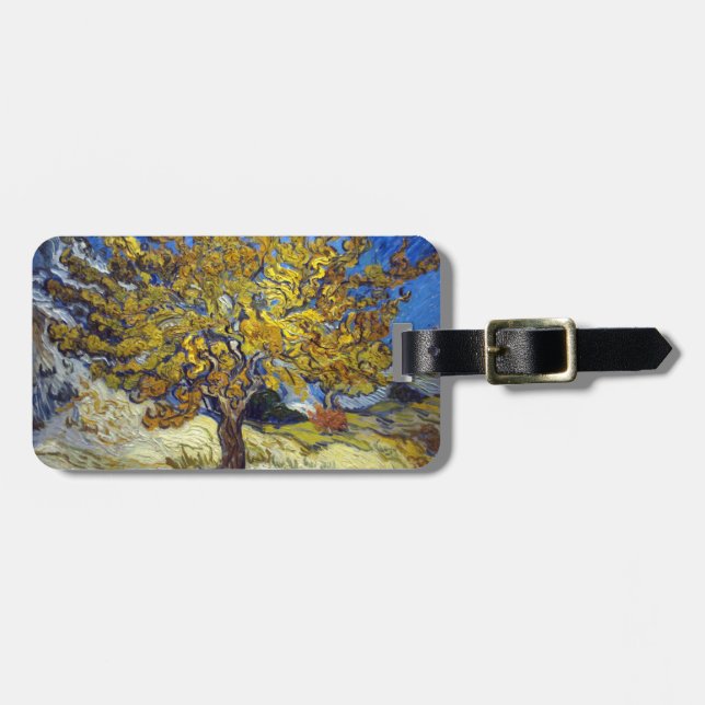 Van Gogh Mulberry Tree Masterpiece Art Gepäckanhänger (Vorderseite horizontal)