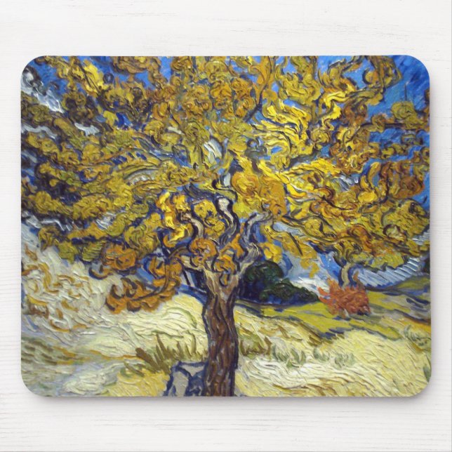 Van Gogh Mulberry Tree Masterpiece Art Mousepad (Vorne)
