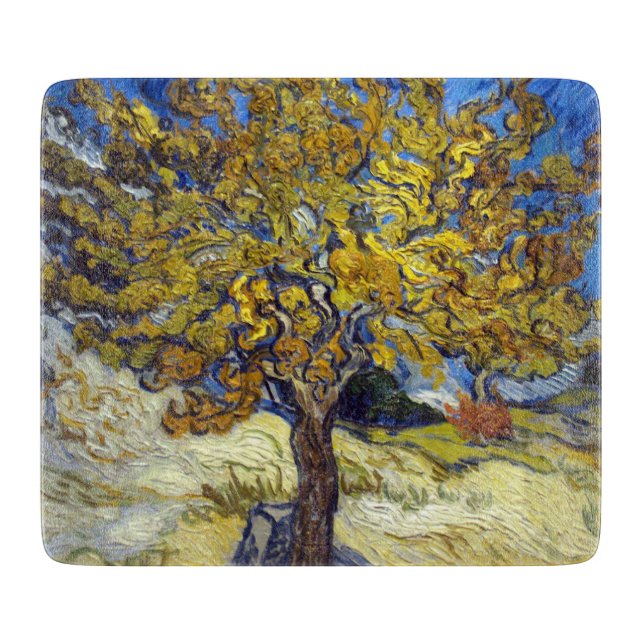 Van Gogh Mulberry Tree Masterpiece Art Schneidebrett (Vorderseite)