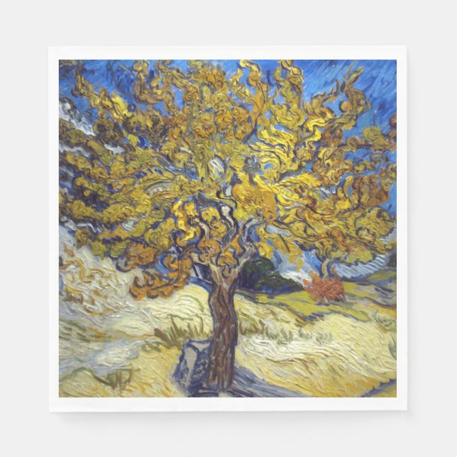 Van Gogh Mulberry Tree Masterpiece Art Serviette (Vorderseite)