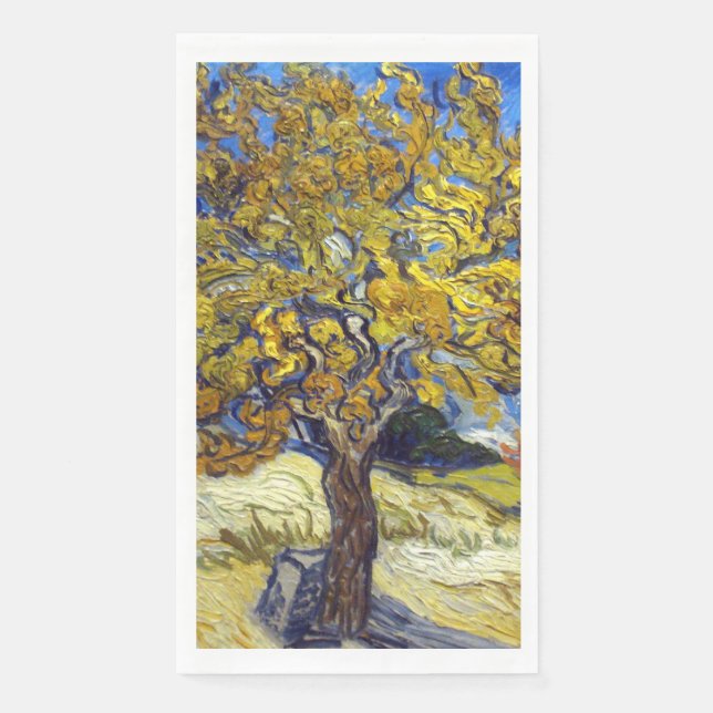 Van Gogh Mulberry Tree Masterpiece Art Serviette (Vorderseite)
