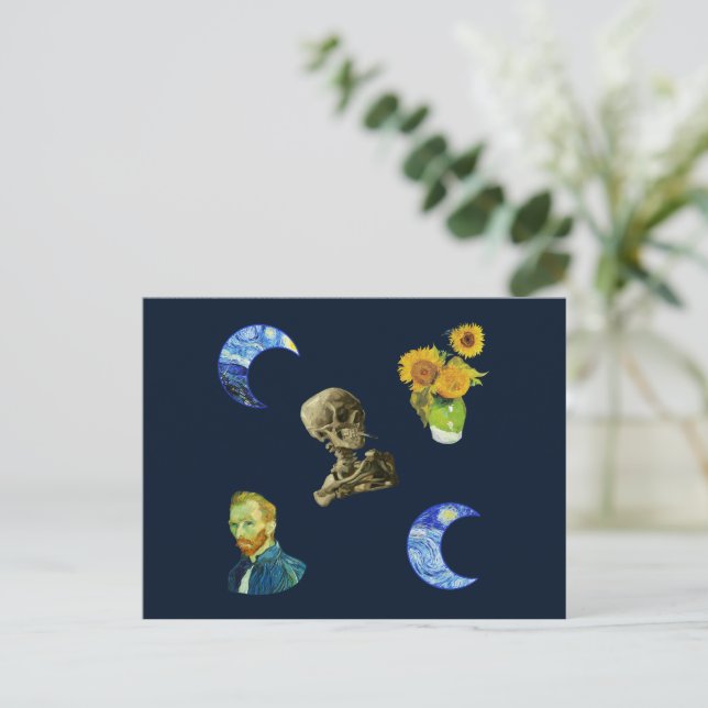 Van Gogh-Muster Postkarte (Stehend Vorderseite)