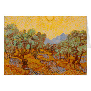 Van Gogh Olive Trees Soleil Jaune Ciel