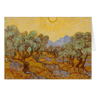 Van Gogh Olivenbäume Gelbe Sonne Himmel