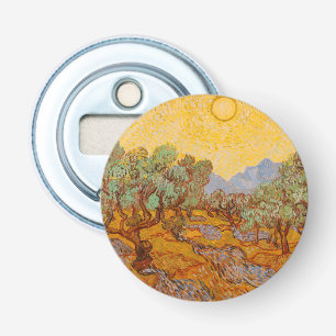 Van Gogh Olivenbäume Gelbe Sonne Himmel Flaschenöffner