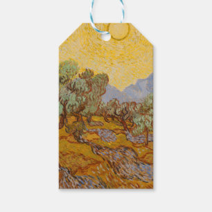 Van Gogh Olivenbäume Gelbe Sonne Himmel Geschenkanhänger