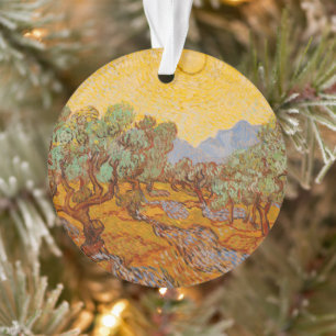 Van Gogh Olivenbäume Gelbe Sonne Himmel Ornament
