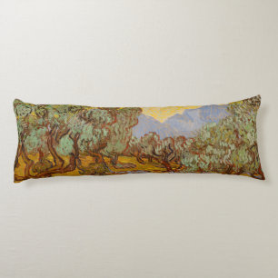Van Gogh Olivenbäume Gelbe Sonne Himmel Seitenschläferkissen