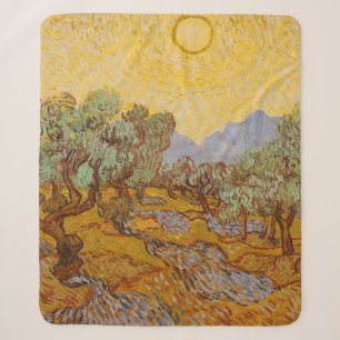 Van Gogh Olivenbäume Gelbe Sonne Himmel Sherpadecke