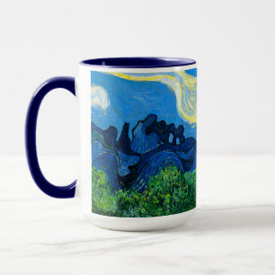 Van Gogh Olivenbäume in einer Berglandschaft Tasse