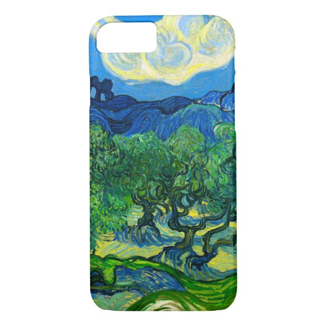 Van Gogh Olivenbäume in einer Bergwelt Case-Mate iPhone Hülle (Rückseite)