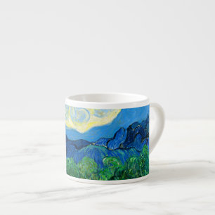 Van Gogh Olivenbäume in einer Bergwelt Espressotasse