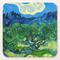 Van Gogh Olivenbäume in einer Bergwelt