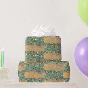 Van Gogh Olivenhain - Salbeigrüne Naturkunst Geschenkpapier