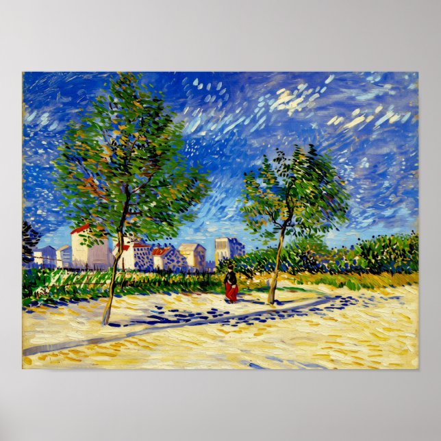 Van Gogh Outskirts of Paris Poster (Vorne)