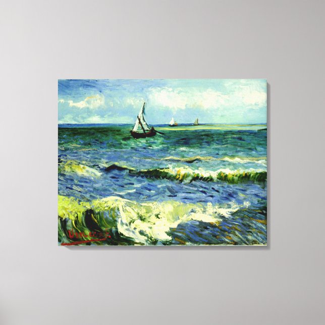Van Gogh painting, Seascape, Leinwanddruck (Vorderseite)
