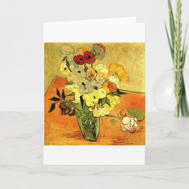 Van Gogh Painting Whimsical Blossoms Flowers Vines Karte (Vorderseite)