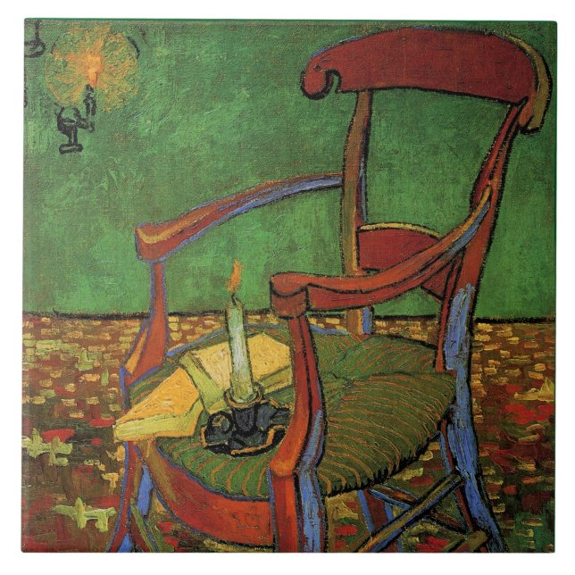 Van Gogh - Paul Gauguins Sessel, Fliese (Vorderseite)