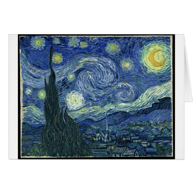 Van Gogh Peintures :Starry Night Van Gogh (Devant horizontal)