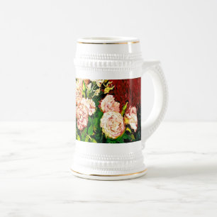 Van Gogh Peonies und Rose Bierglas