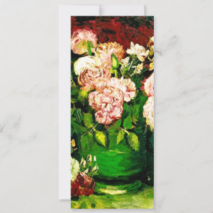 Van Gogh Peonies und Rose Einladung