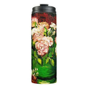 Van Gogh Peonies und Rose Thermosbecher