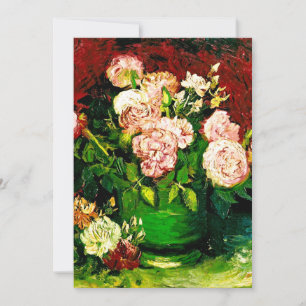 Van Gogh Pfingstrosen und Rosen Einladung