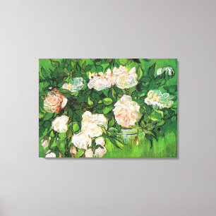Van Gogh - Pink Roses Leinwanddruck