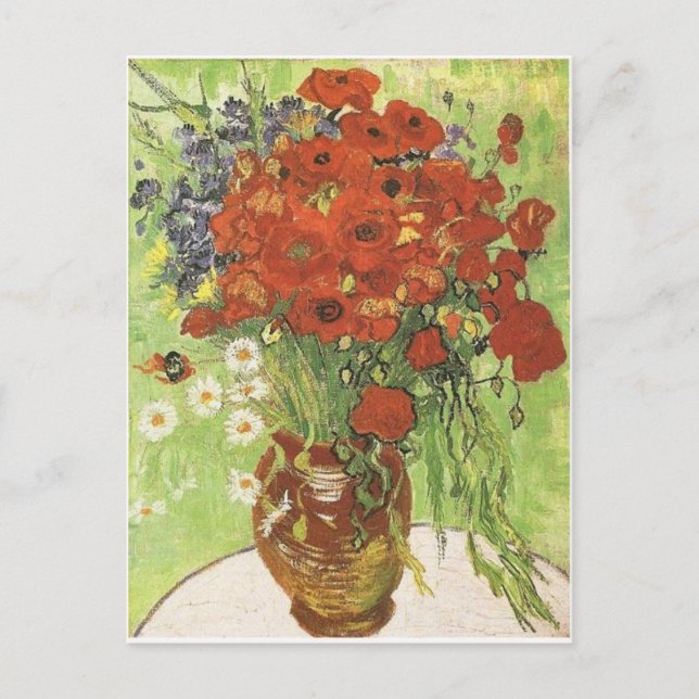 Van Gogh Poppies Postkarte (Vorderseite)