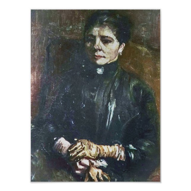 Van-Gogh-Portrait einer weiblichen Sitzgruppe Fotodruck (Vorne)