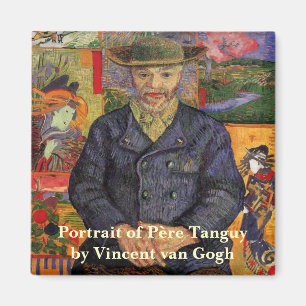 Van Gogh, Porträt des Père Tanguy, Vintage Art Magnet