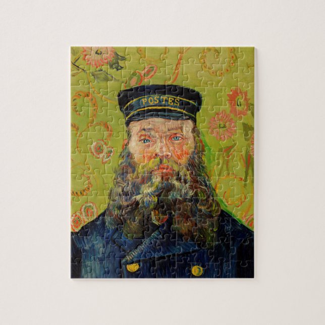 Van Gogh Postbote. Porträt Impressionismus Kunst (Vertikal)