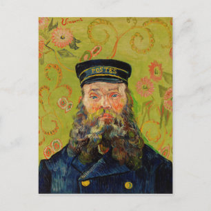 Van Gogh Postbote. Porträt Impressionismus Kunst Postkarte