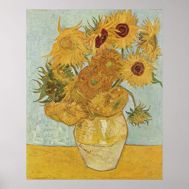 Van Gogh Prints: Van Gogh Sunflowers Poster (Vorne)