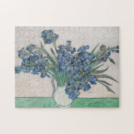 Van Gogh Purple Irises Vase Floral Painting