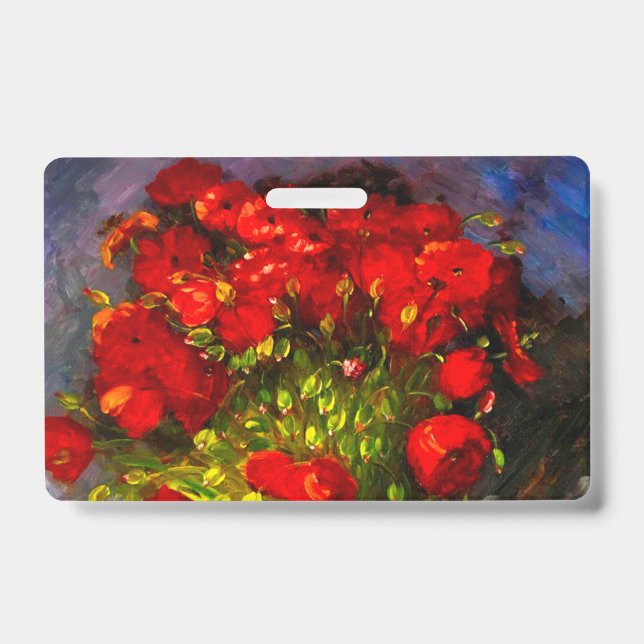 Van Gogh Red Poppies Ausweis (Vorderseite)